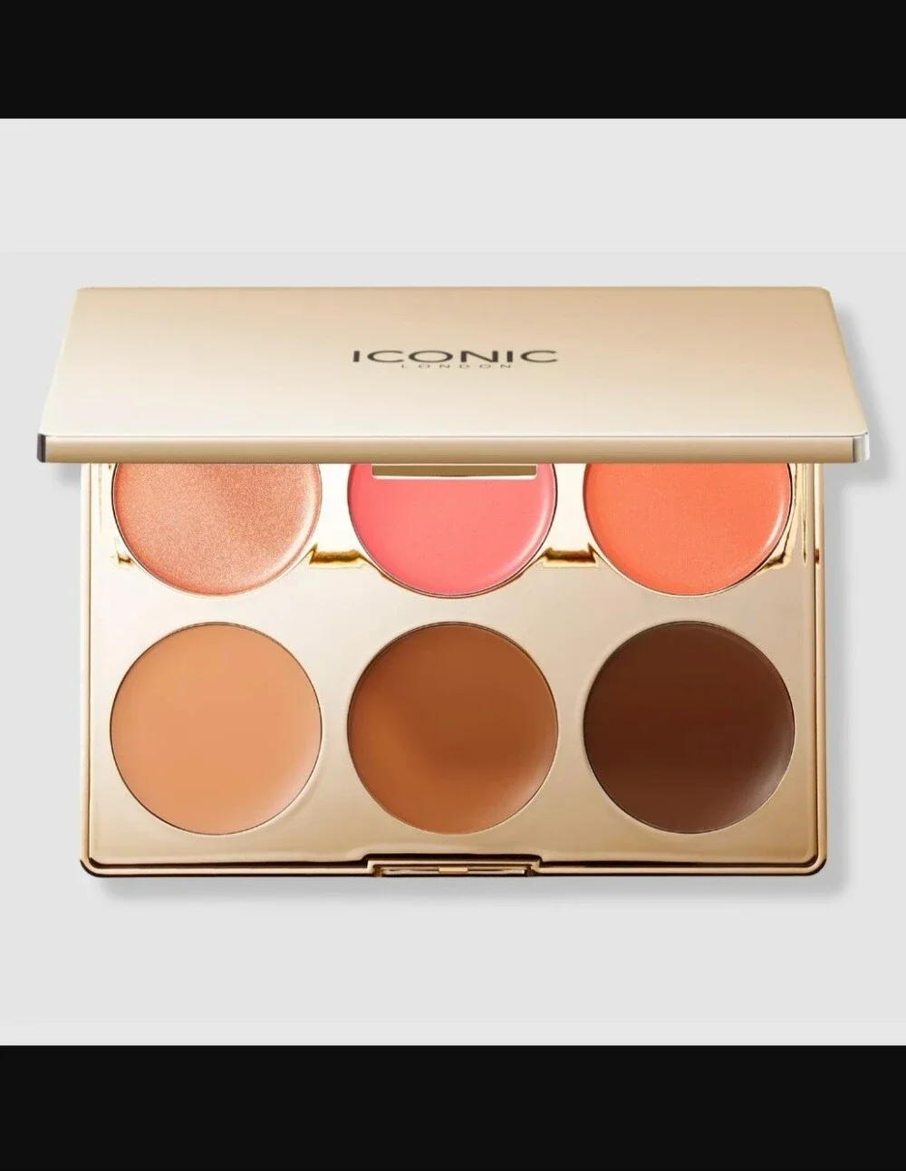 ICONIC London Multi-Use Cream Blush, Bronze & Highlight Palette 6 × 3.2 g 0.11oz